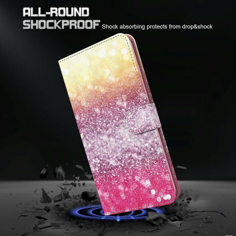 Κάλυμμα Xiaomi Redmi 9T Ματζέντα Glitter Gradient