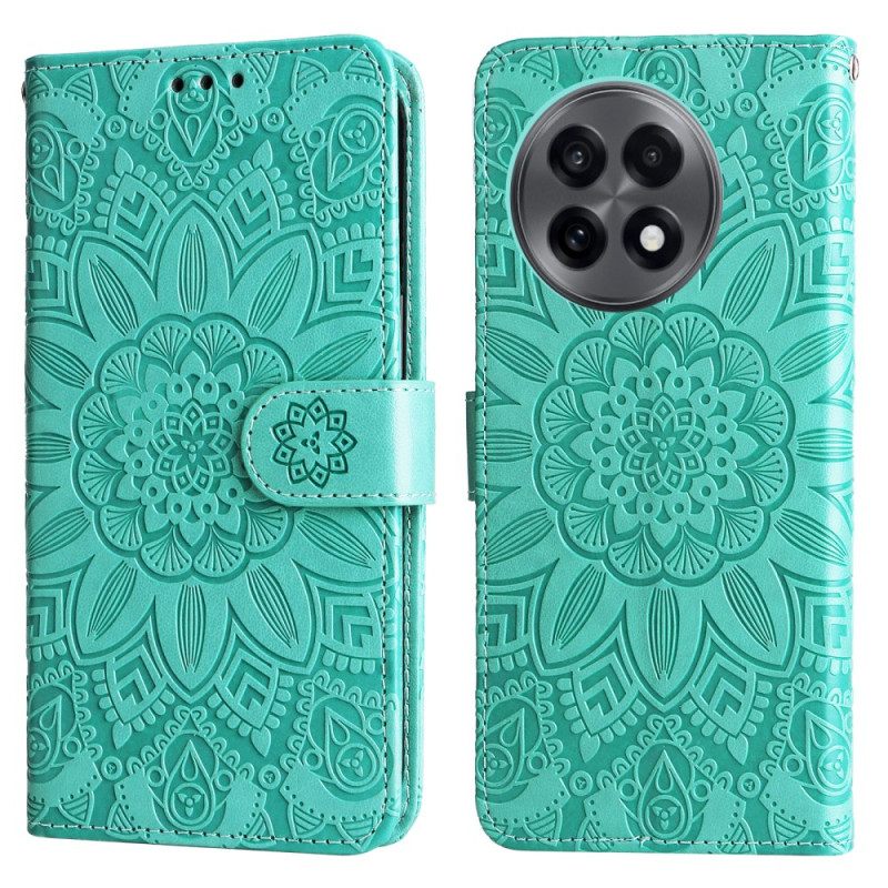 Δερματινη Θηκη Oneplus 13r Ηλίανθος Σιλικόνης