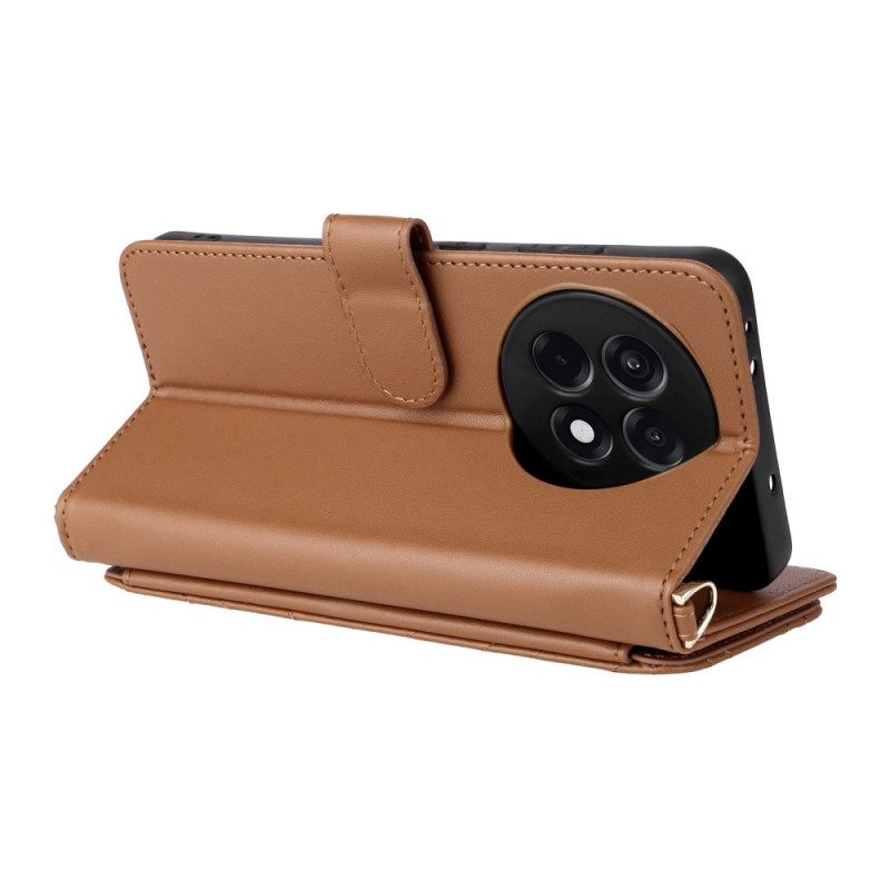 Δερματινη Θηκη Oneplus 13r Κομψό Με Λουρί Και Λουρί Ώμου