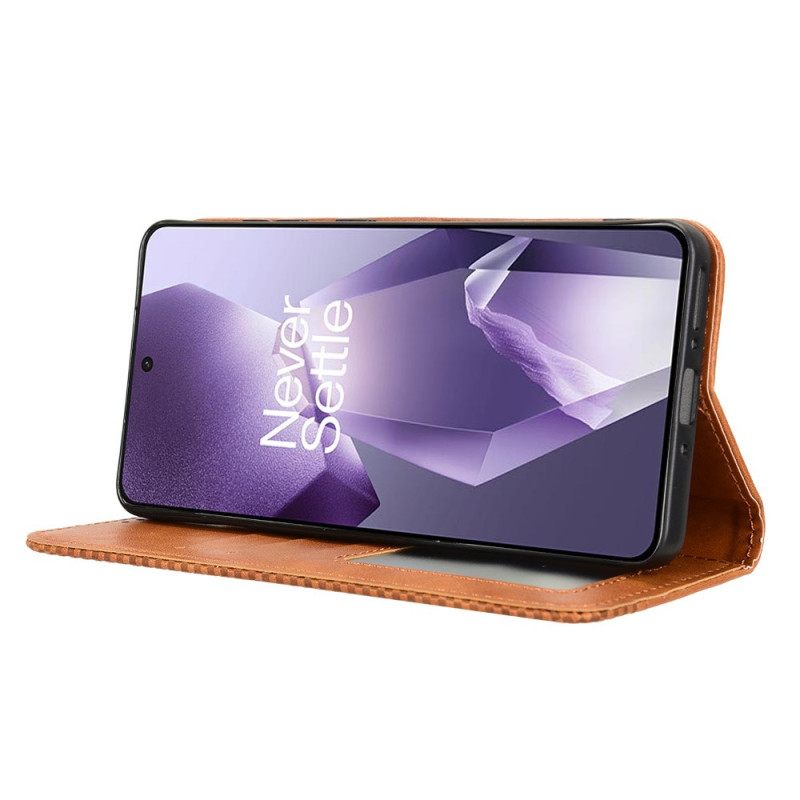 Δερματινη Θηκη Oneplus 13r Vintage Περίγραμμα Σιλικόνης