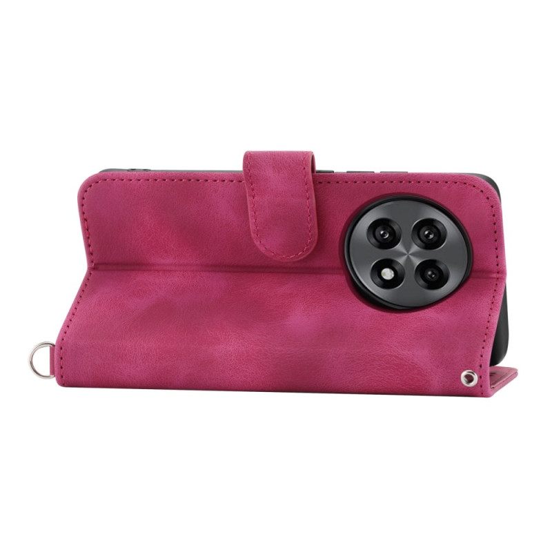 Θηκη Κινητου Oneplus 13r Θήκες Κινητών Εφέ Δαντέλας Σουέτ Με Λουράκι Και Ώμο