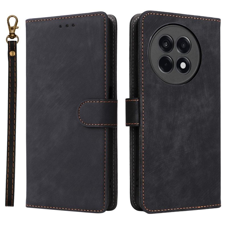 Θηκη Κινητου Oneplus 13r Θήκες Κινητών Εφέ Δερμάτινου Με Αποκλεισμό Rfid Με Λουρί