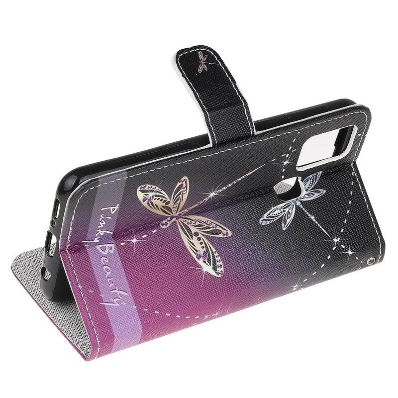 Κάλυμμα OnePlus Nord N10 με κορδονι Strappy Dragonflies