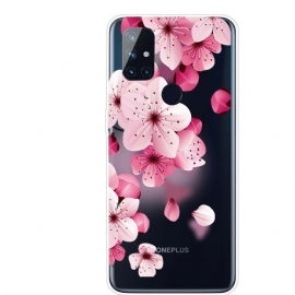 Θήκη OnePlus Nord N10 Μικρά Ροζ Λουλούδια