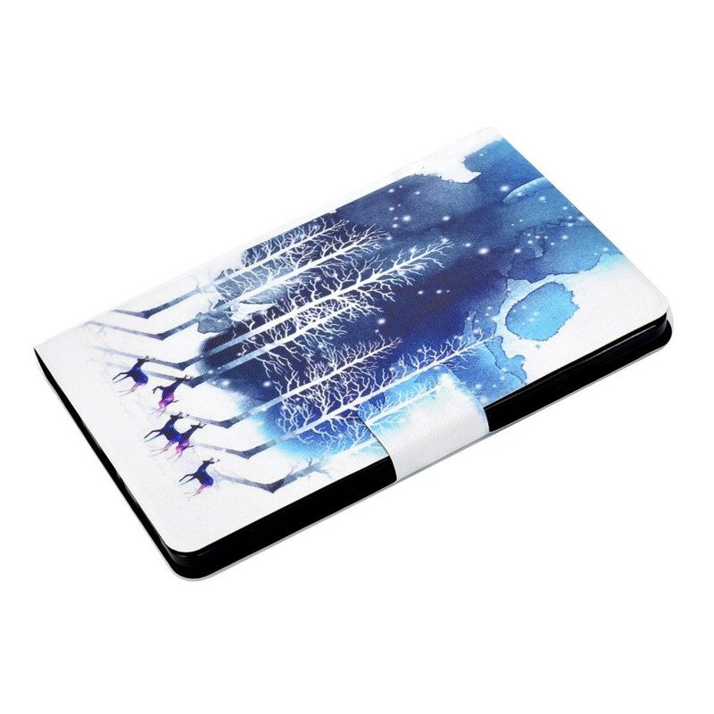 δερματινη θηκη Samsung Galaxy Tab A 8" (2019) Ελάφια Χιονιού