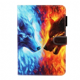 Κάλυμμα Samsung Galaxy Tab A 8" (2019) Φωτιά Και Λύκος Πάγου