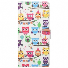 δερματινη θηκη Google Pixel 6A Band Of Owls