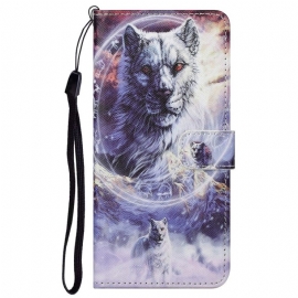 Κάλυμμα Google Pixel 6A με κορδονι Strap Wolves