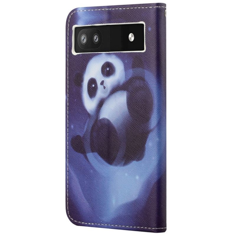 Κάλυμμα Google Pixel 6A με κορδονι Strappy Space Panda