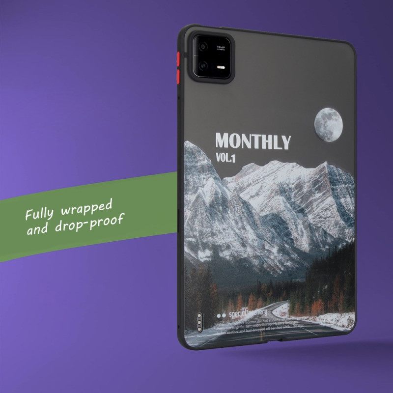 Κάλυμμα Xiaomi Pad 6 Pro Χιονισμένο Βουνό Και Αυτοκινητόδρομος