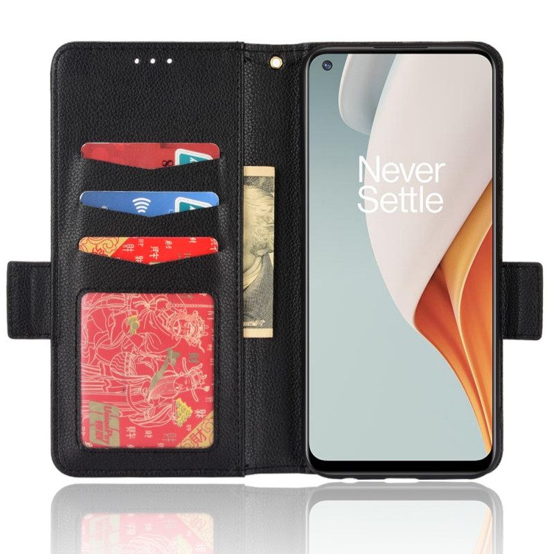 Κάλυμμα OnePlus Nord N100 Litchi Leather Style