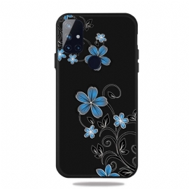 θηκη κινητου OnePlus Nord N100 Μπλε Λουλούδια