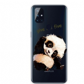 Θήκη OnePlus Nord N100 Διαφανές Panda Δώσε Μου Πέντε
