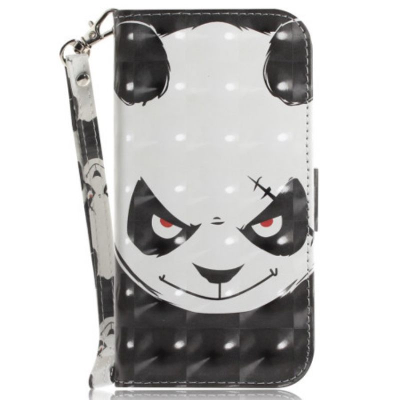 Θηκη Κινητου Xiaomi Redmi Note 13 Pro Plus 5g Angry Panda Με Λουράκι