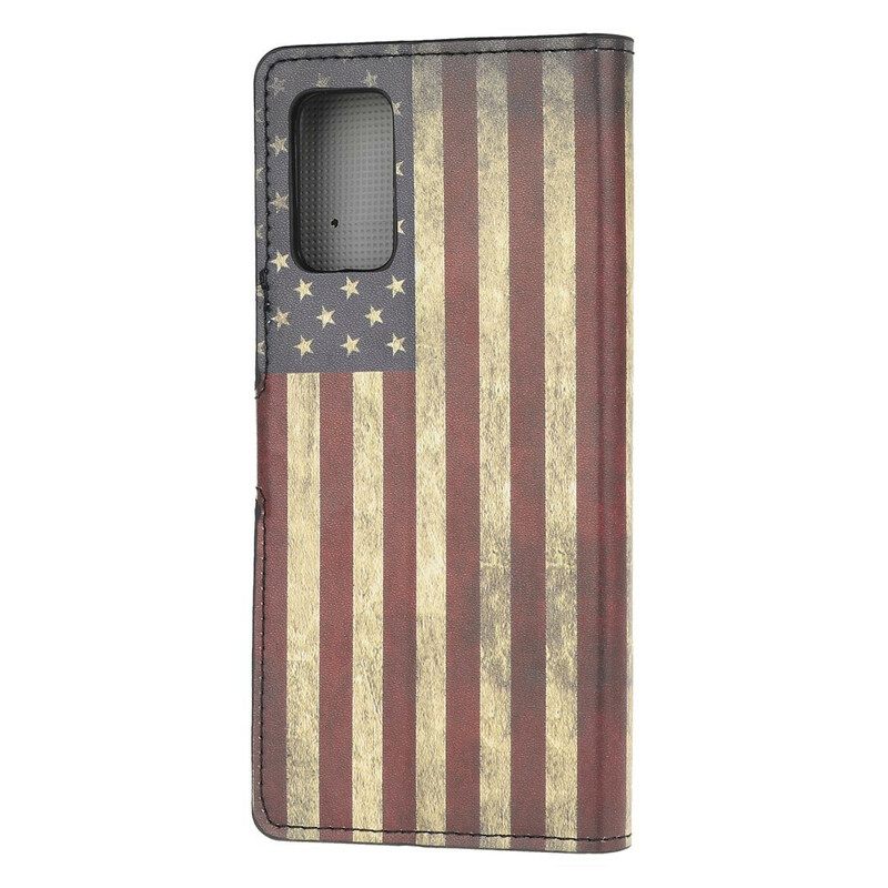 δερματινη θηκη Samsung Galaxy S20 FE Αμερικανική Σημαία