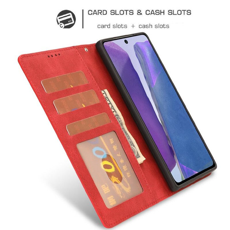Θήκη Flip Samsung Galaxy S20 FE Κλασικό Vintage Faux Leather