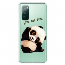 Θήκη Samsung Galaxy S20 FE Διαφανές Panda Δώσε Μου Πέντε