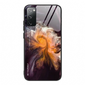 Θήκη Samsung Galaxy S20 FE Γυαλί Με Μαρμάρινα Χρώματα