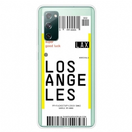 Θήκη Samsung Galaxy S20 FE Κάρτα Επιβίβασης Για Λος Άντζελες