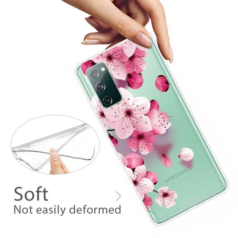 Θήκη Samsung Galaxy S20 FE Μικρά Ροζ Λουλούδια