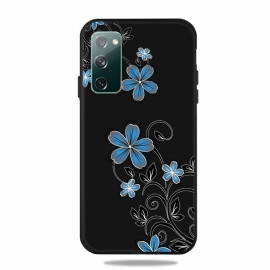 Θήκη Samsung Galaxy S20 FE Μπλε Λουλούδια