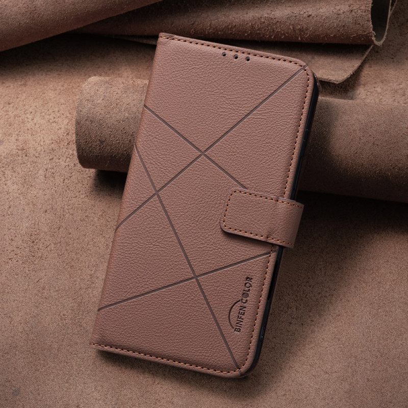 Δερματινη Θηκη Realme C71 Γραμμές Binfen Color