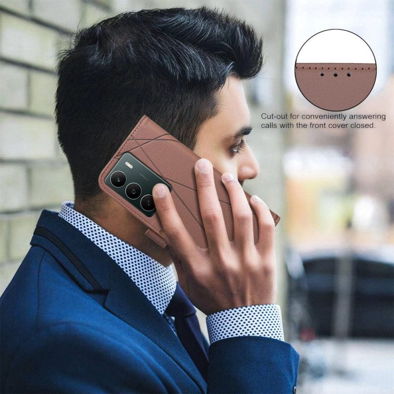 Δερματινη Θηκη Realme C71 Γραμμές Binfen Color
