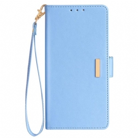 Δερματινη Θηκη Realme C71 Κλείδωμα Rfid Και Χρυσό Κούμπωμα Σιλικόνης