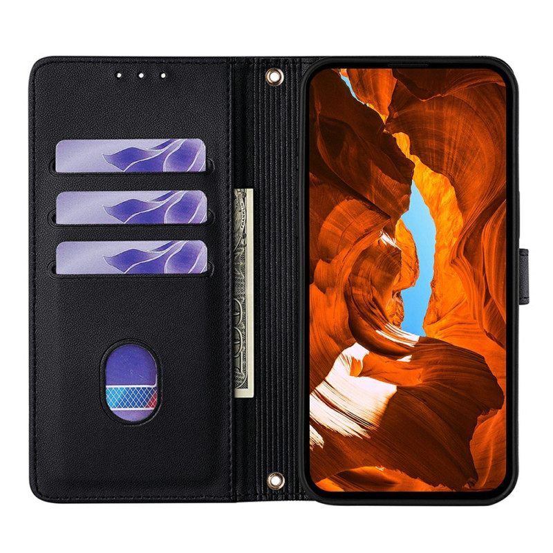 Δερματινη Θηκη Realme C71 Πορτοφόλι Χιαστί