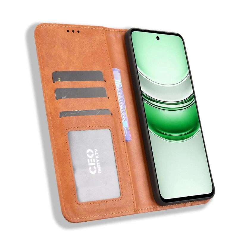 Δερματινη Θηκη Realme C71 Θήκες Κινητών Vintage Ζωφόρος