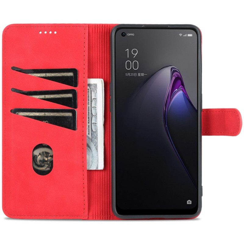 Κάλυμμα Oppo Reno 8 Pro Δερμάτινο Στυλ Azns