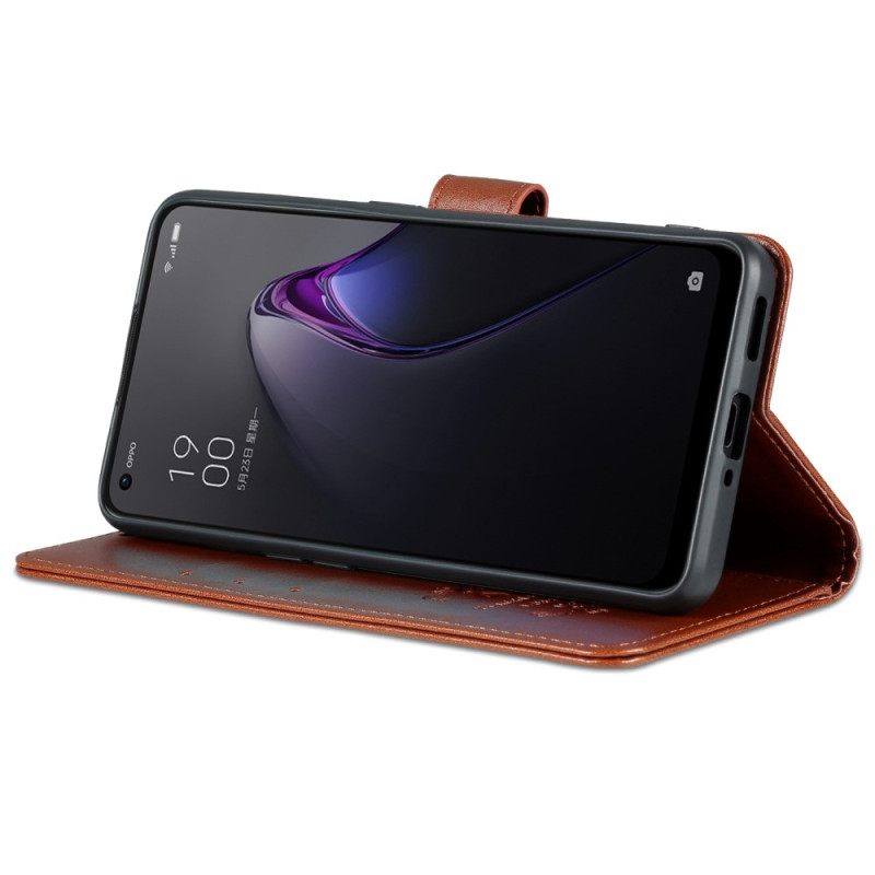 Κάλυμμα Oppo Reno 8 Pro Faux Leather Azns
