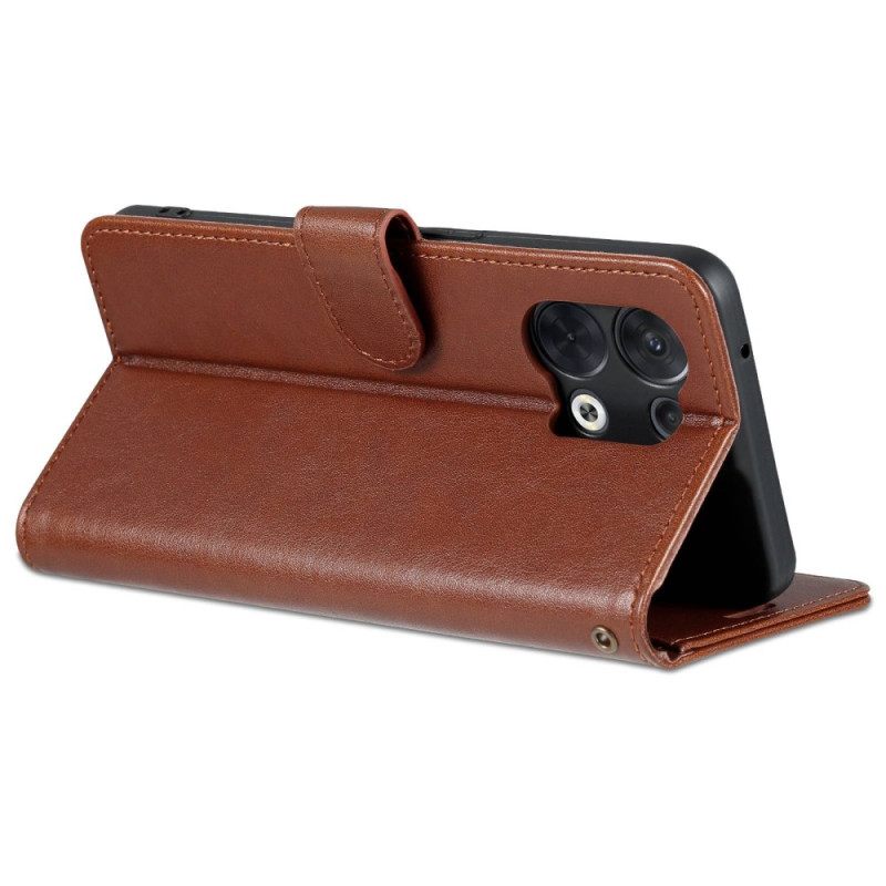 Κάλυμμα Oppo Reno 8 Pro Faux Leather Azns