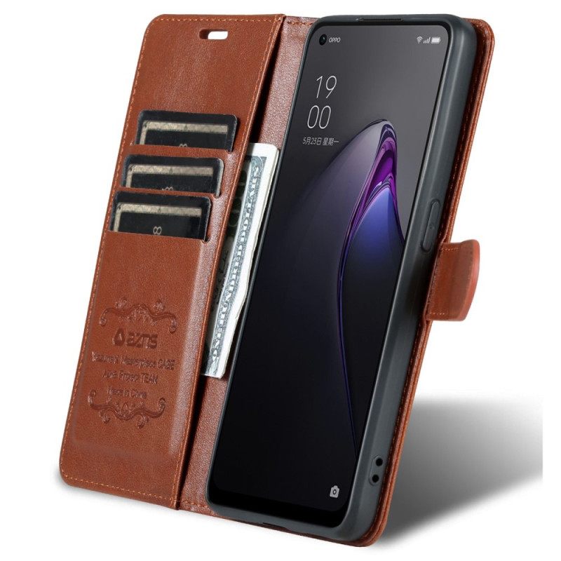 Κάλυμμα Oppo Reno 8 Pro Faux Leather Azns