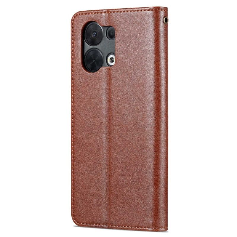 Κάλυμμα Oppo Reno 8 Pro Faux Leather Azns