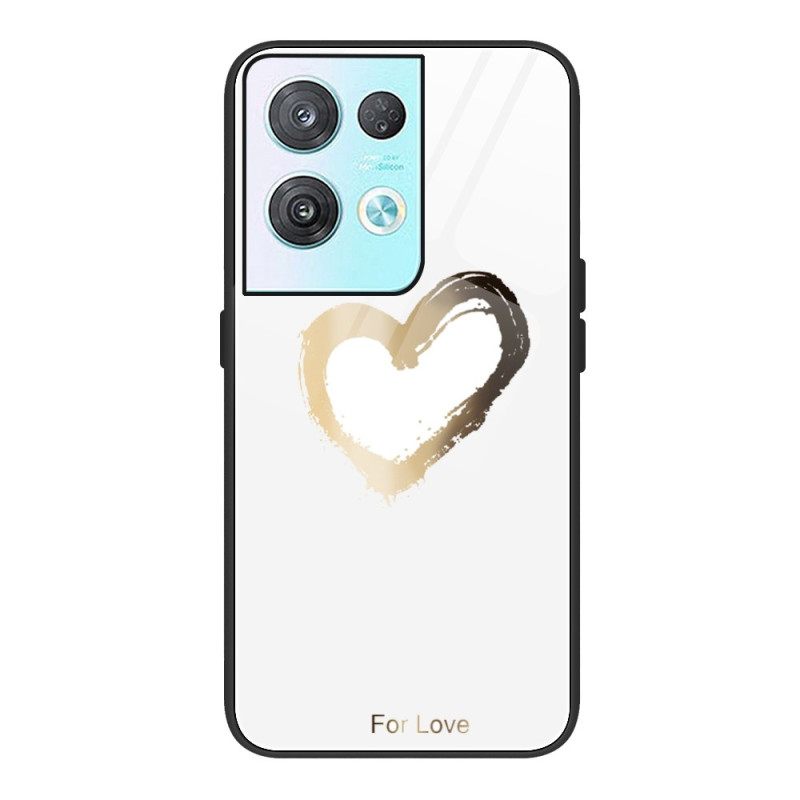 θηκη κινητου Oppo Reno 8 Pro Heart Tempered Glass