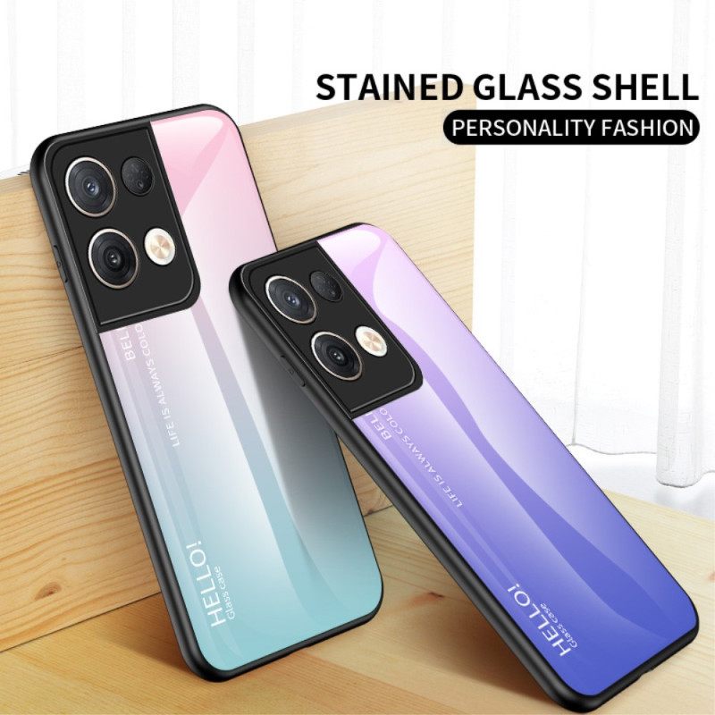 Θήκη Oppo Reno 8 Pro Tempered Glass Γεια Σας