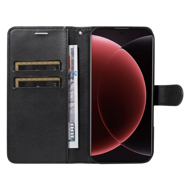 Δερματινη Θηκη Xiaomi 15 Ultra Απλό Τεχνητό Δέρμα