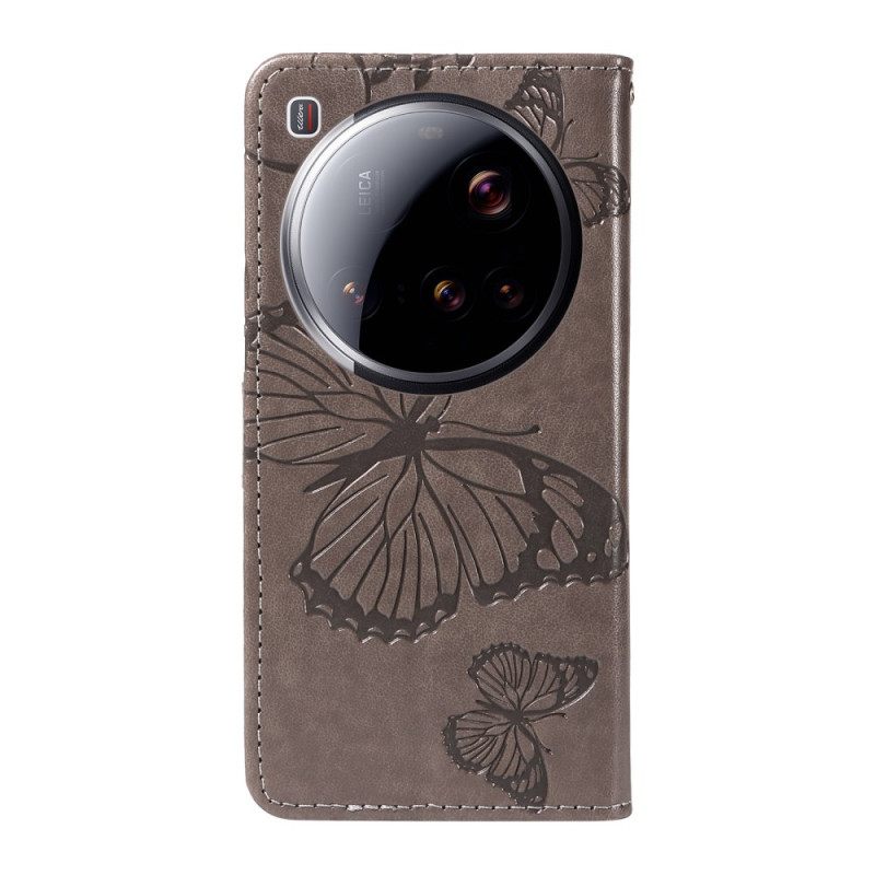 Δερματινη Θηκη Xiaomi 15 Ultra Γιγάντιες Πεταλούδες