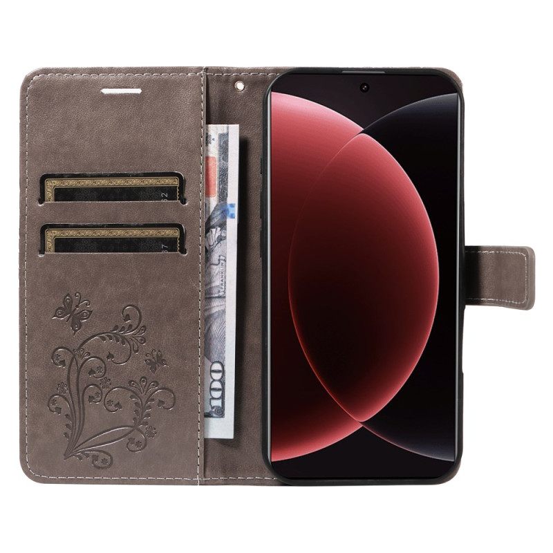 Δερματινη Θηκη Xiaomi 15 Ultra Γιγάντιες Πεταλούδες