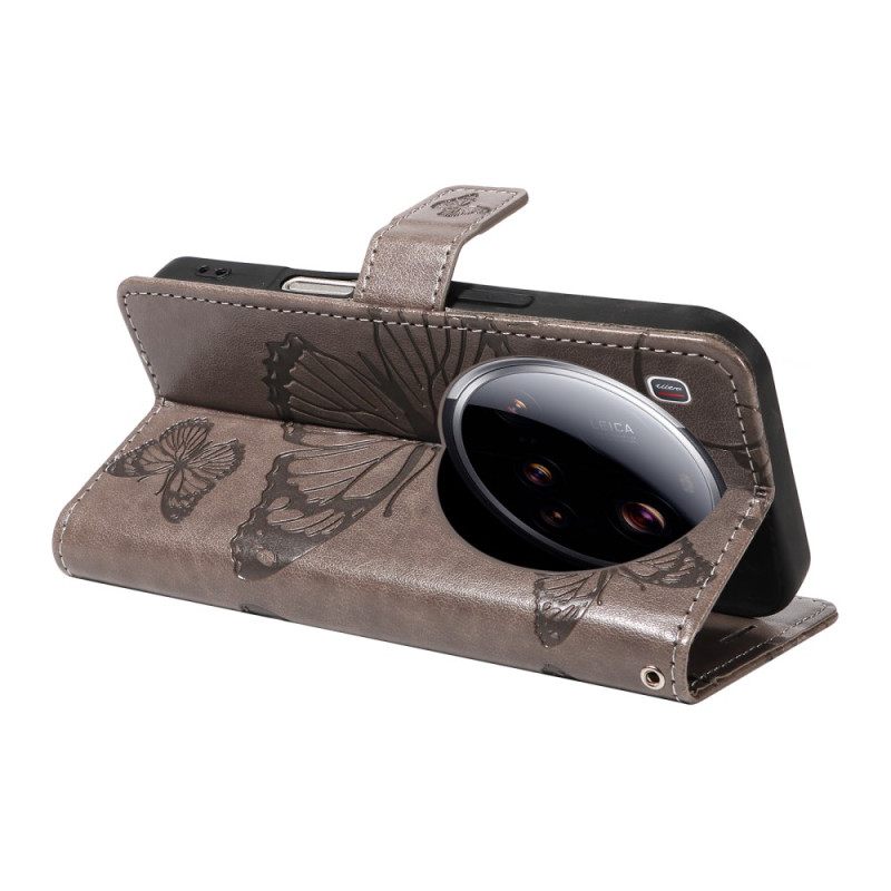 Δερματινη Θηκη Xiaomi 15 Ultra Γιγάντιες Πεταλούδες