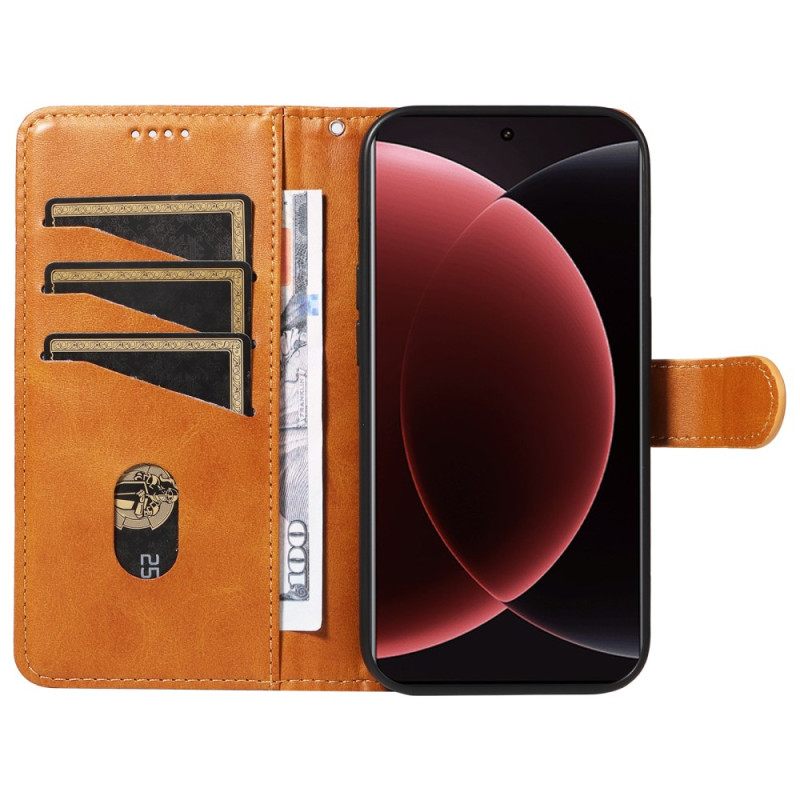 Δερματινη Θηκη Xiaomi 15 Ultra Γραμμές Σιλικόνης