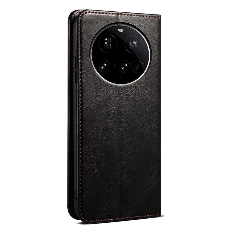 Δερματινη Θηκη Xiaomi 15 Ultra Κερωμένο Τεχνητό Δέρμα Σιλικόνης