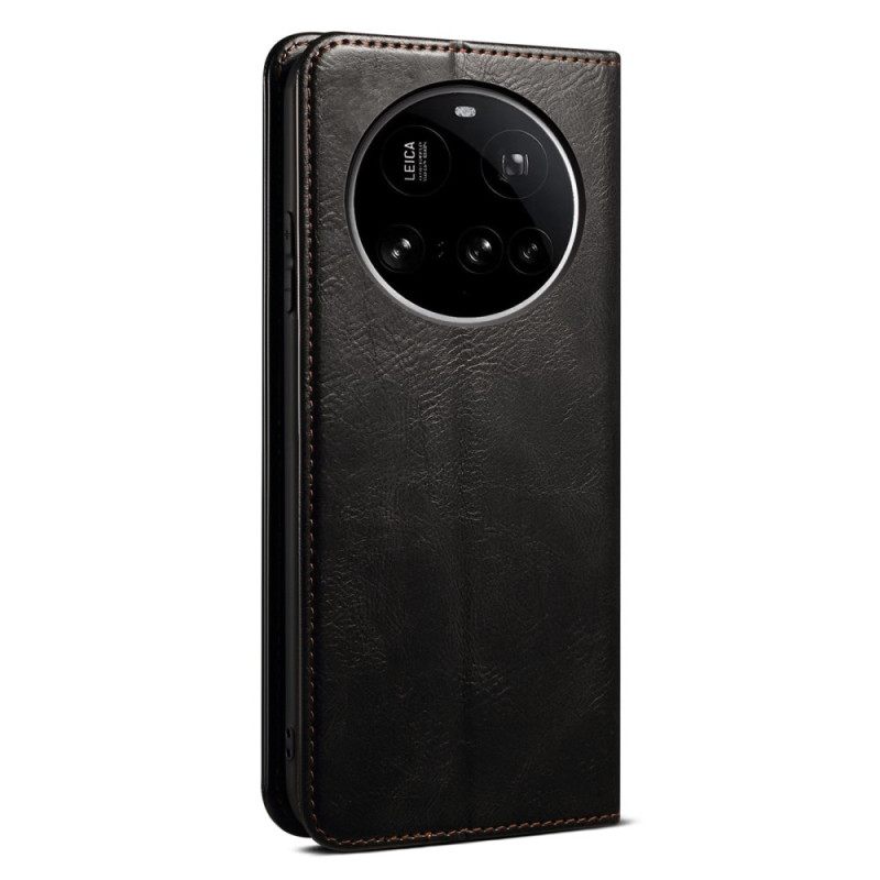 Δερματινη Θηκη Xiaomi 15 Ultra Κερωμένο Τεχνητό Δέρμα Σιλικόνης