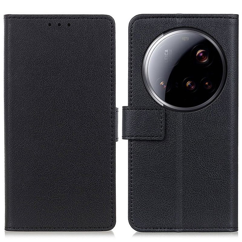 Δερματινη Θηκη Xiaomi 15 Ultra Κλασικό Μαύρο