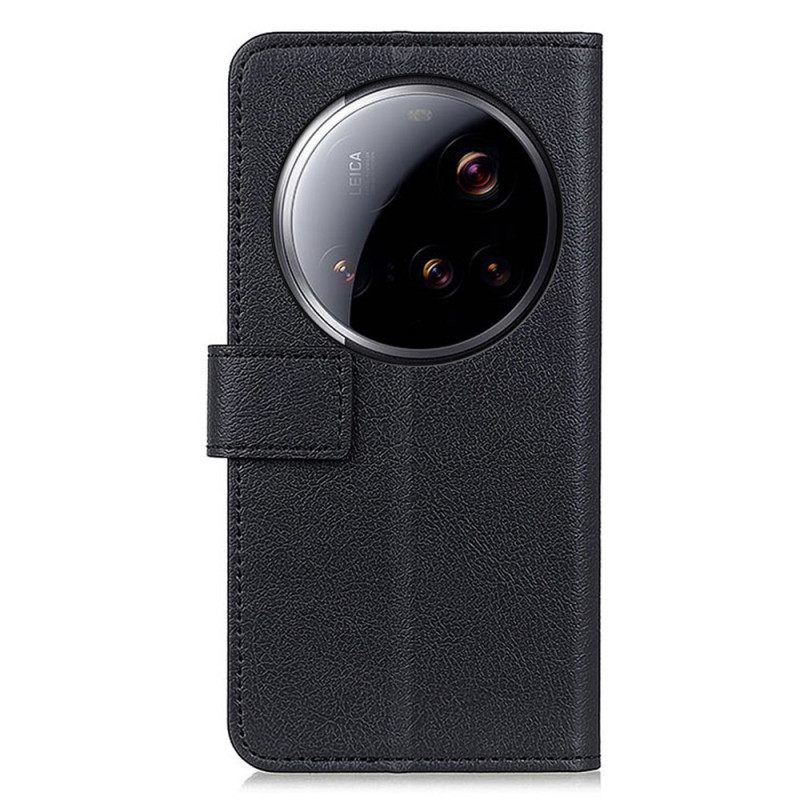 Δερματινη Θηκη Xiaomi 15 Ultra Κλασικό Μαύρο