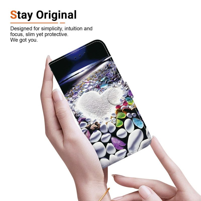 Δερματινη Θηκη Xiaomi 15 Ultra Λευκή Καρδιά