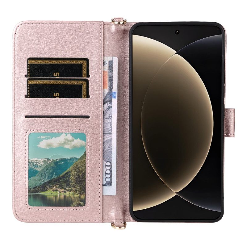 Δερματινη Θηκη Xiaomi 15 Ultra Λουράκι Ώμου Και Λουράκι