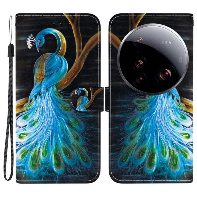 Δερματινη Θηκη Xiaomi 15 Ultra Παγώνι