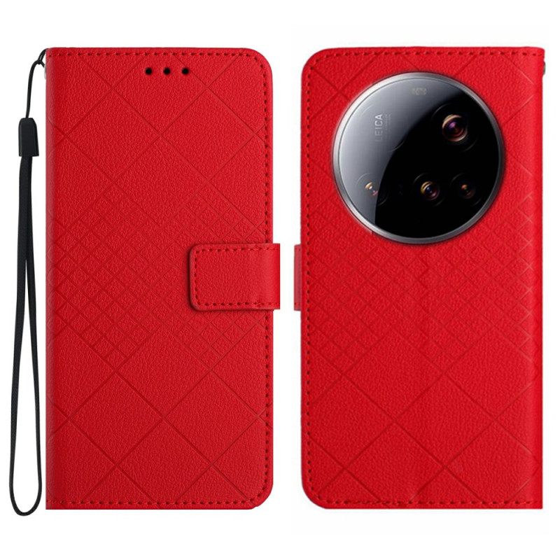 Δερματινη Θηκη Xiaomi 15 Ultra Σχέδιο Με Διαμάντια